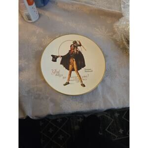 1974 Norman Rockwell 'Tiny Tim' Gorham Fine China Collector Plate